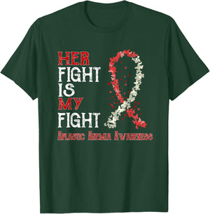 Her Fight Is My Fight Aplastic Anemia Awareness T-Shirt - T-Shirt | Forest