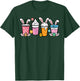 Easter Coffee Iced Latte Bunnies Cute Rabbit Men Women Kids T-Shirt - T-Shirt | Forest
