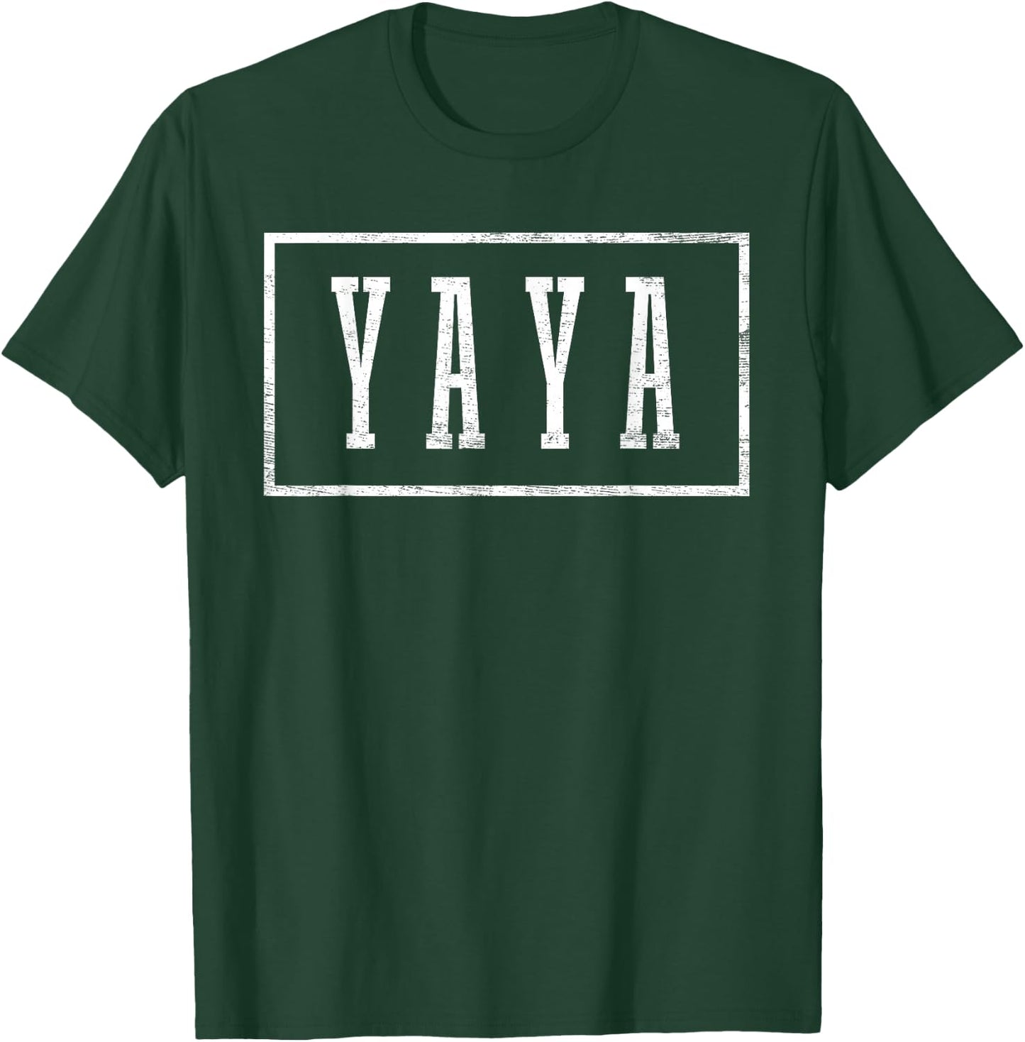 Yaya - Sleek Framed Design Mother's Day Yaya T-Shirt - T-Shirt | Forest