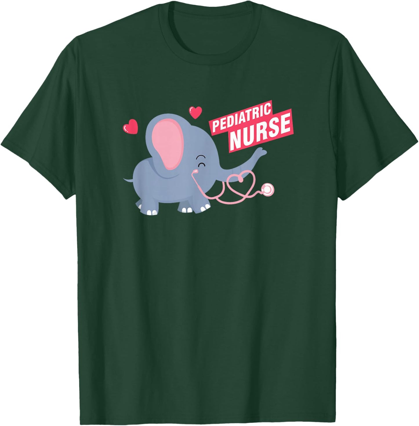Cute Elephant Children's Nurse Children's Nurse Children's Nurse RN Children's Nurse T-Shirt - T-Shirt | Forest