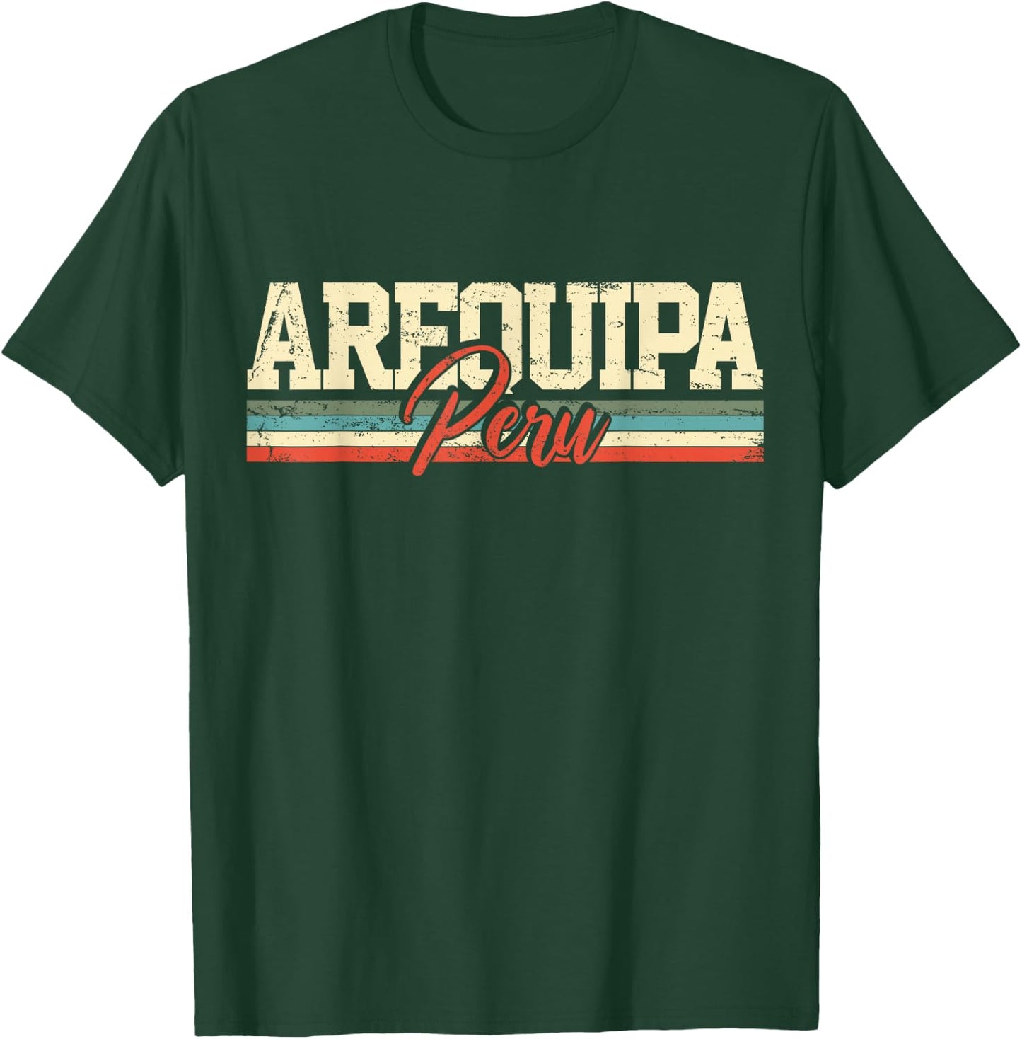 Arequipa Peru Travel Souvenir Retro Vintage Gift T-Shirt - T-Shirt | Forest