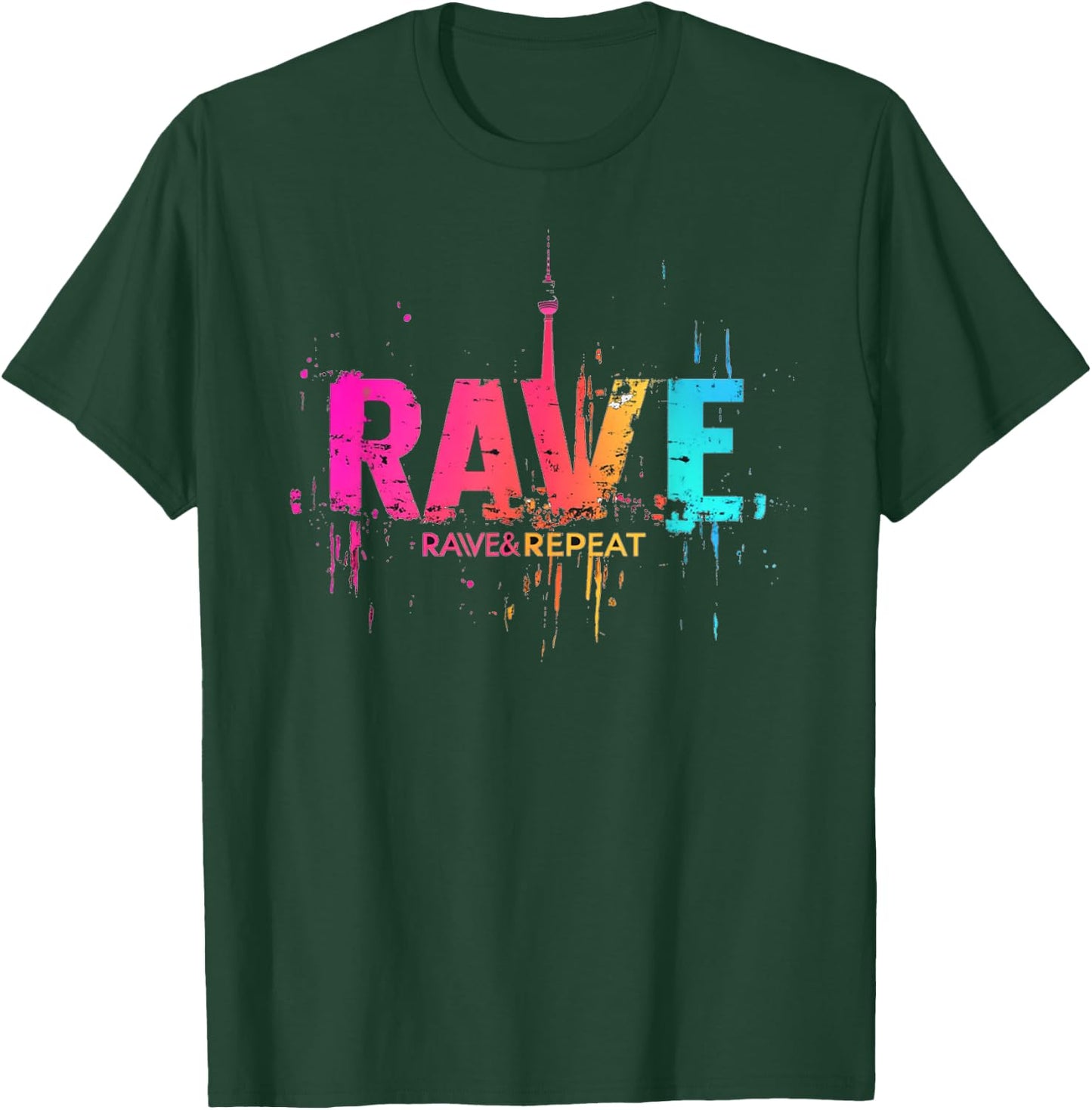 Techno Party EDM Rave T-Shirt - T-Shirt | Forest
