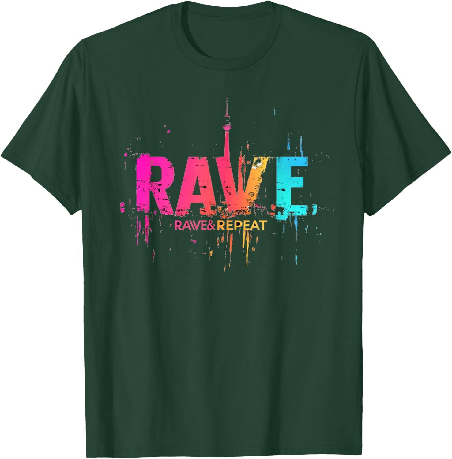 Techno Party EDM Rave T-Shirt - T-Shirt | Forest