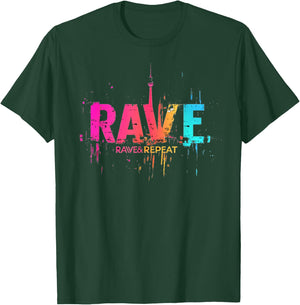 Techno Party EDM Rave T-Shirt - T-Shirt | Forest