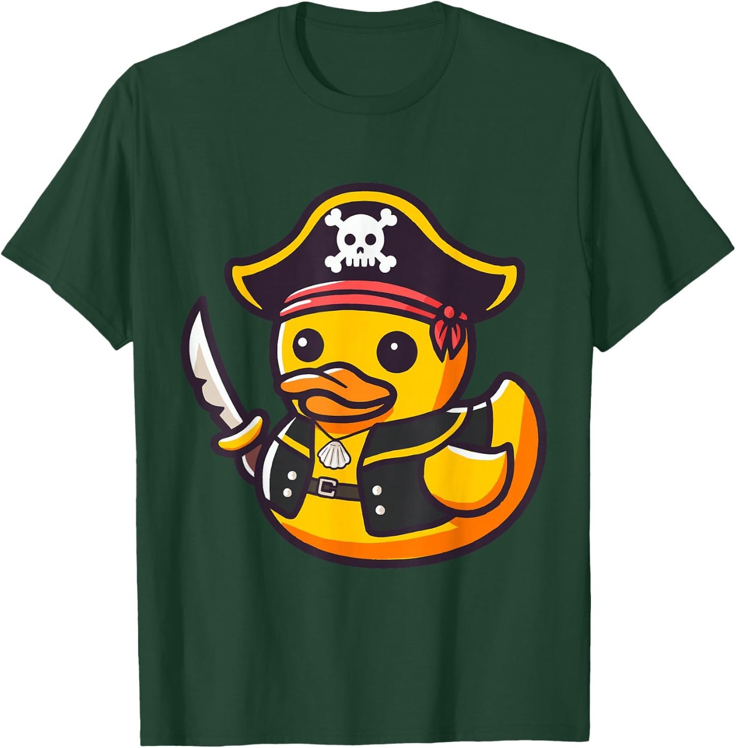 Rubber Duckies Pirate Duckling Women Kids Pirate Rubber Duck T-Shirt - T-Shirt | Forest