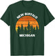 New Buffalo Michigan Retro Forest Sunset Up North Michigan T-Shirt - T-Shirt | Forest