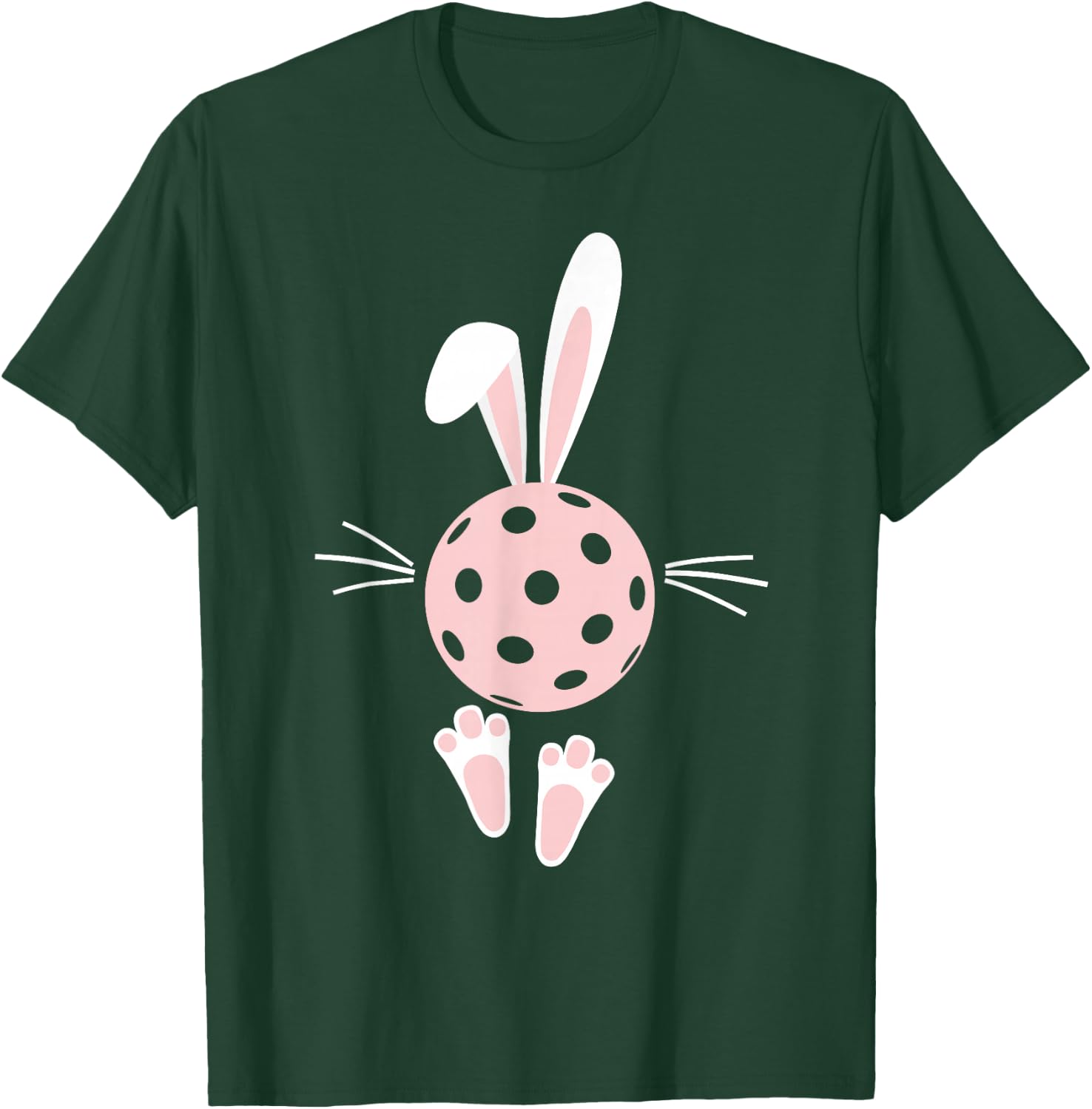 Pickleball Lover Easter Bunny Ears Feet Kids Toddler Adult T-Shirt - T-Shirt | Forest