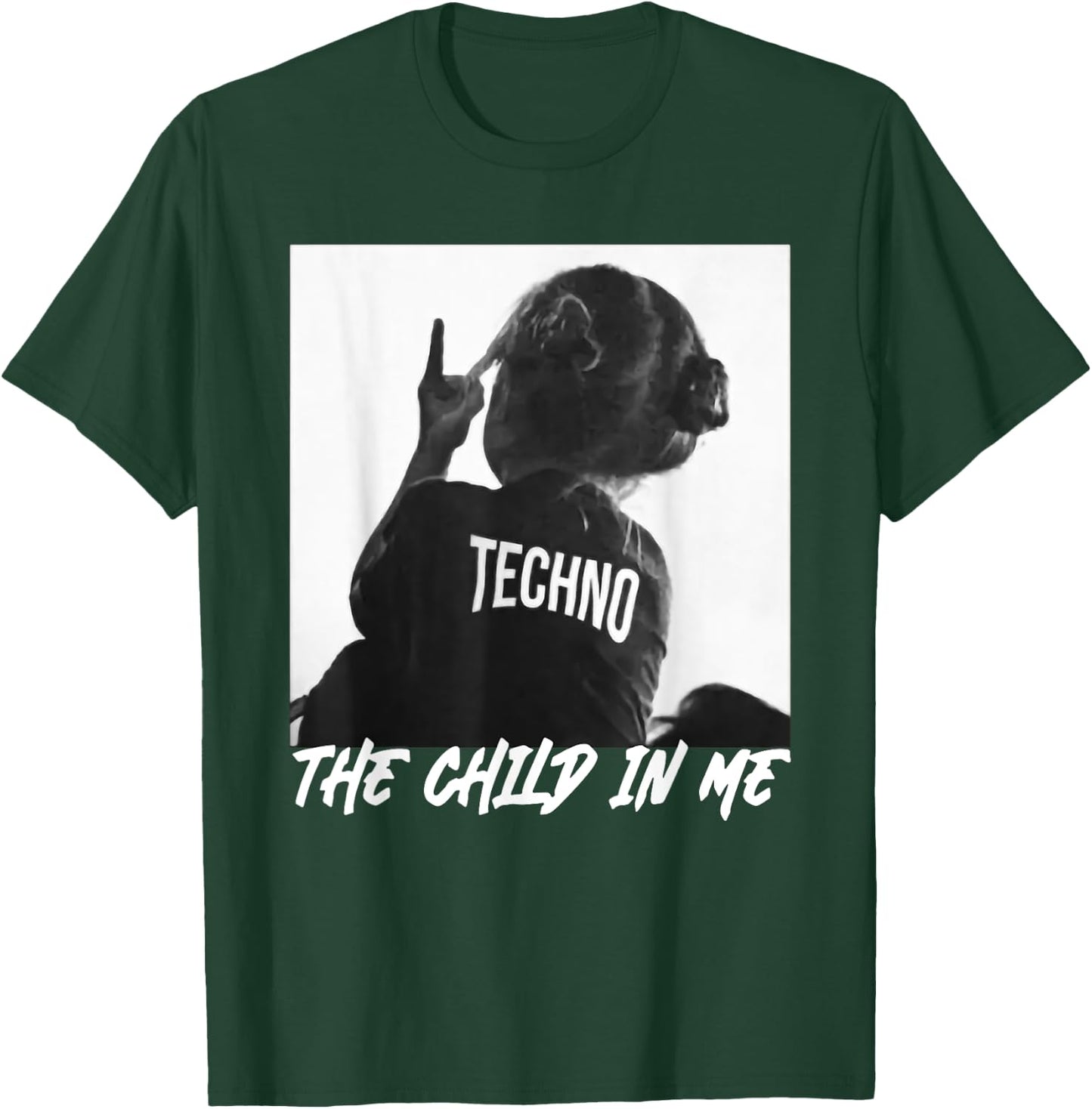 Techno the Child in Me , black T-Shirt - T-Shirt | Forest