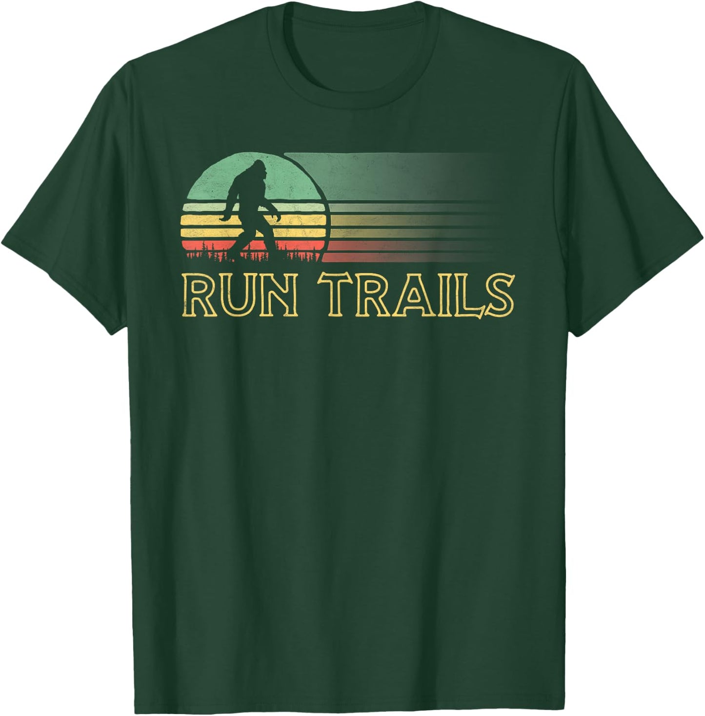 Bigfoot Runner Vintage Trail Ultra Marathon T-Shirt - T-Shirt | Forest