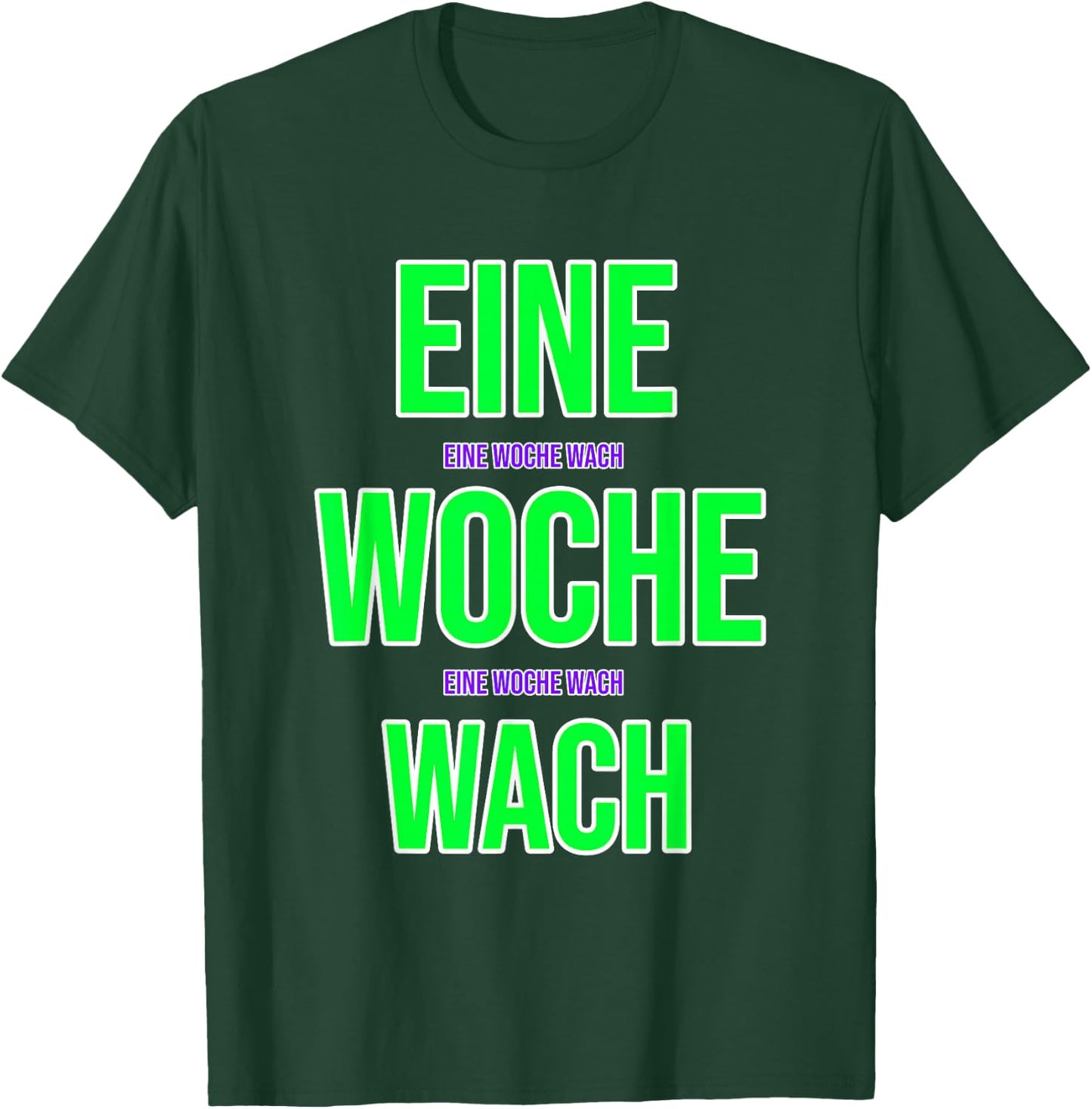 A Woche wach - Party Mallorca Malle , black T-Shirt - T-Shirt | Forest