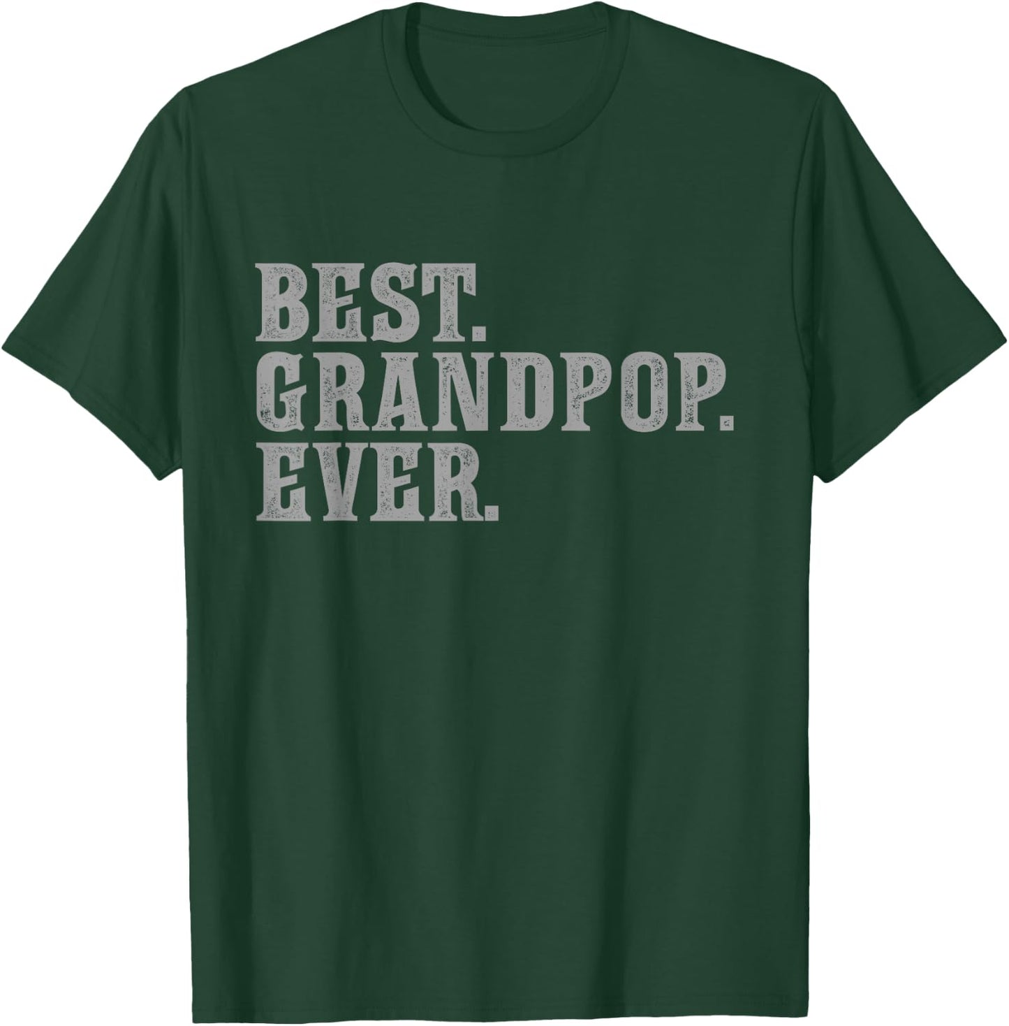 Best Grandpop Ever Vintage Bold T-Shirt - T-Shirt | Forest