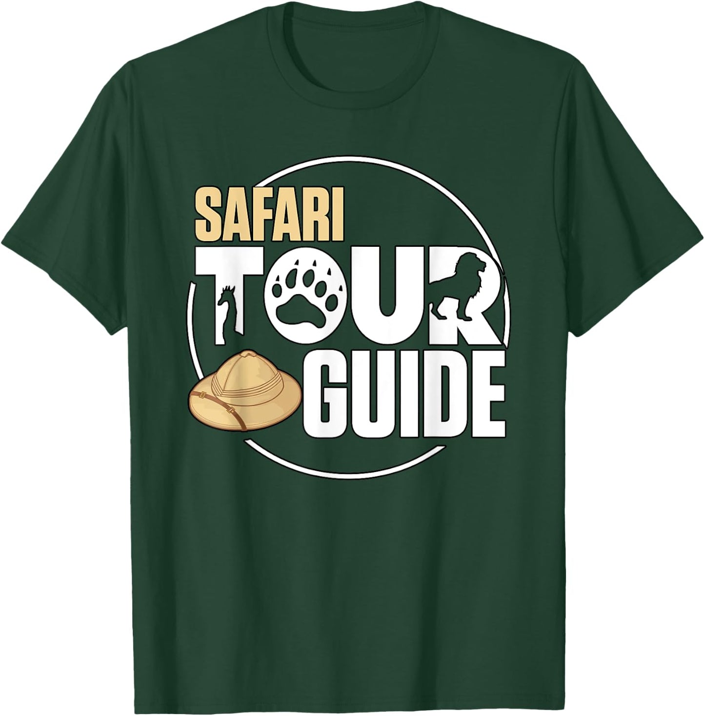 Safari Tour Guide Africa Zoo Costume T-Shirt - T-Shirt | Forest
