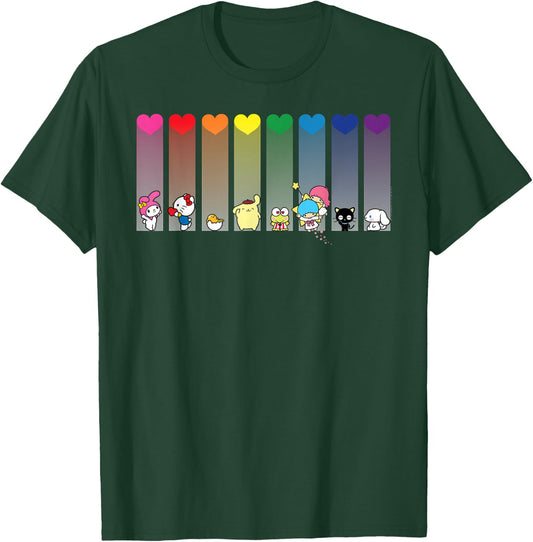 Hello Kitty and Friends Sanrio Rainbow T-Shirt - T-Shirt | Forest