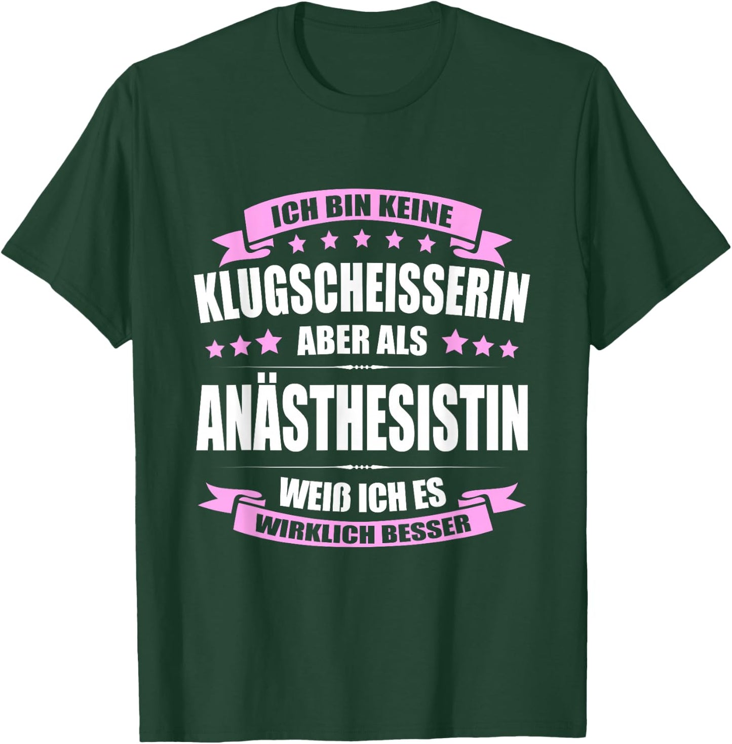 Ich Bin Keine Klugscheisserin Anästhesistin Anästhesie T-Shirt - T-Shirt | Forest