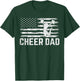 USA Patriotic Dad Father's Day American Flag Cheer Dad T-Shirt - T-Shirt | Forest