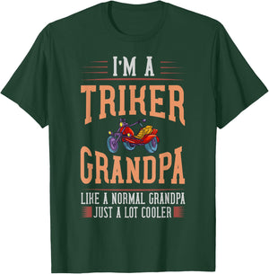 Trike Motorcycle Gift Three Wheeler Bike T-Shirt - T-Shirt | Forest