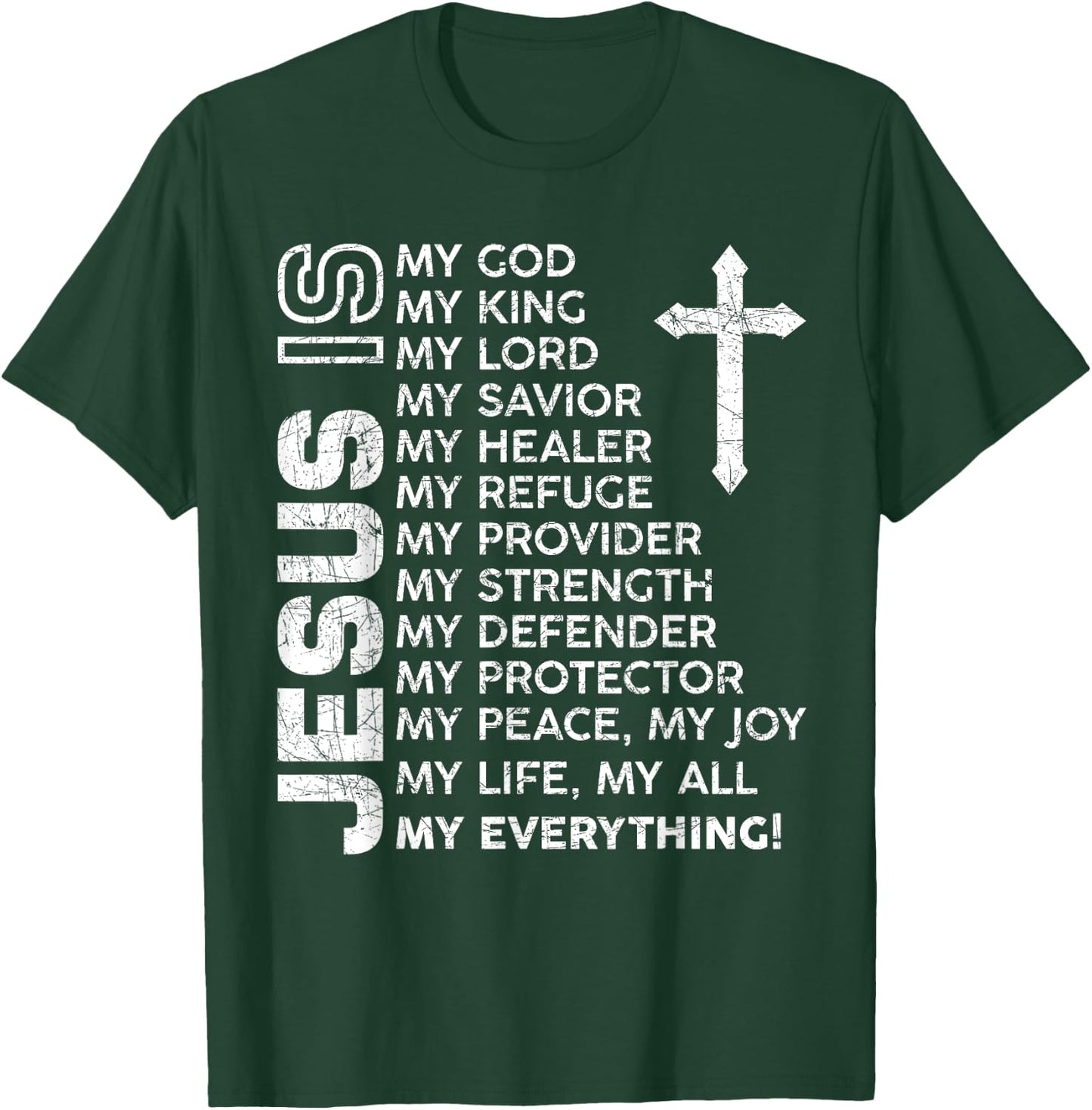 Christian Men Boys Kids Jesus T-Shirt - T-Shirt | Forest