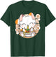 Funny Japanese Anime Cat Ramen Noodles Kawaii Manga , black T-Shirt - T-Shirt | Forest