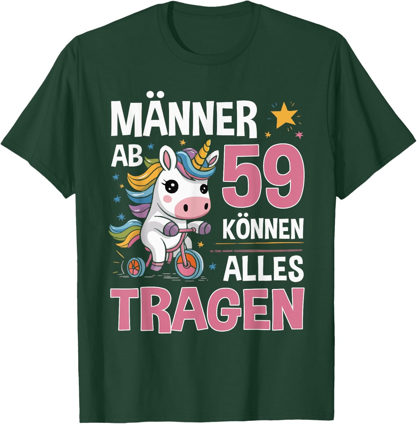 59th Birthday Man Men from 59 Years Funny Slogan T-Shirt - T-Shirt | Forest