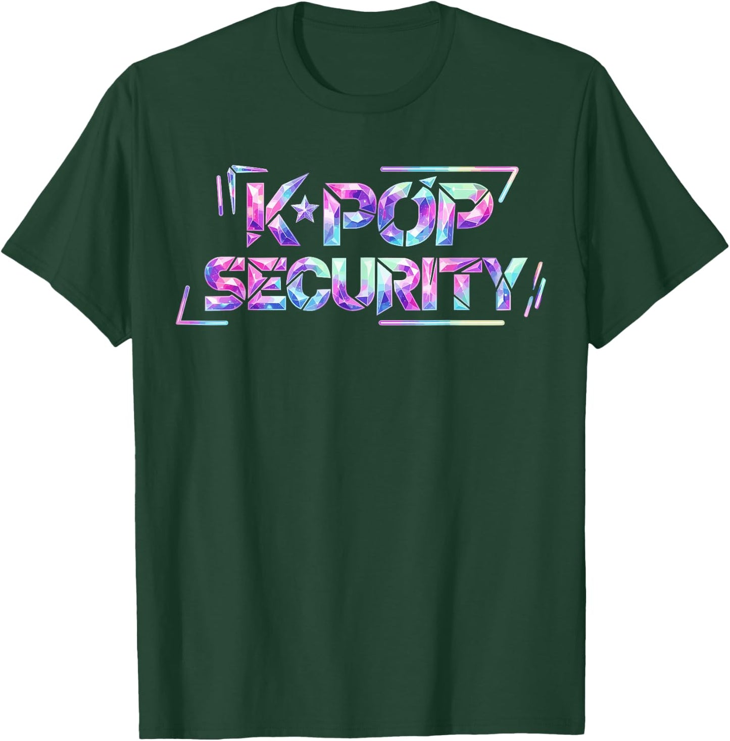 K-Pop Security Mom Dad Kids Funny Birthday Korean Music T-Shirt - T-Shirt | Forest