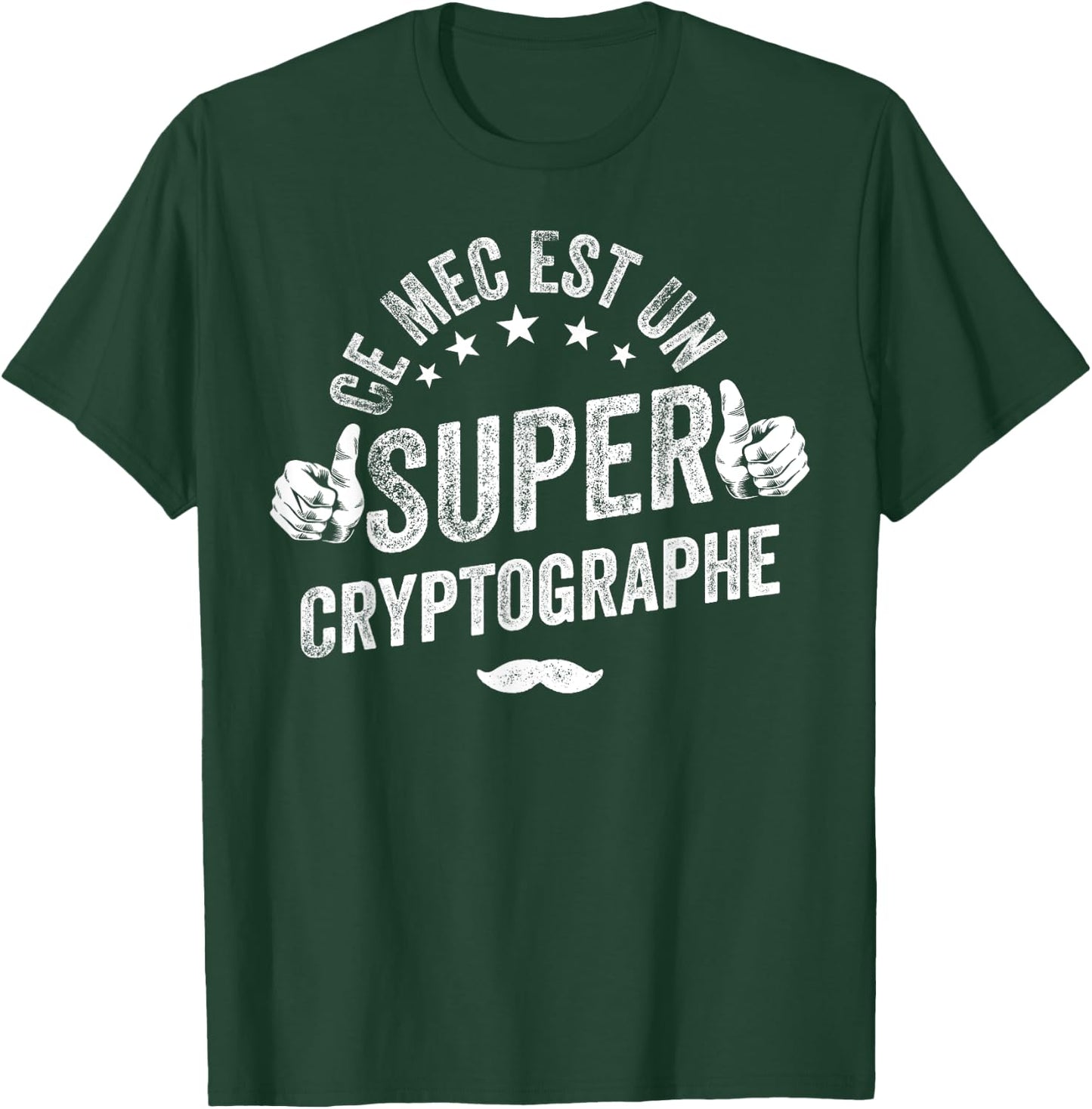 Jersey Cryptographer Man Cryptography Funny Cryptography T-Shirt - T-Shirt | Forest