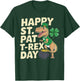 Happy St. Pat T-Rex Day Dinosaur T-Rex Shamrocks Gifts Kids T-Shirt - T-Shirt | Forest