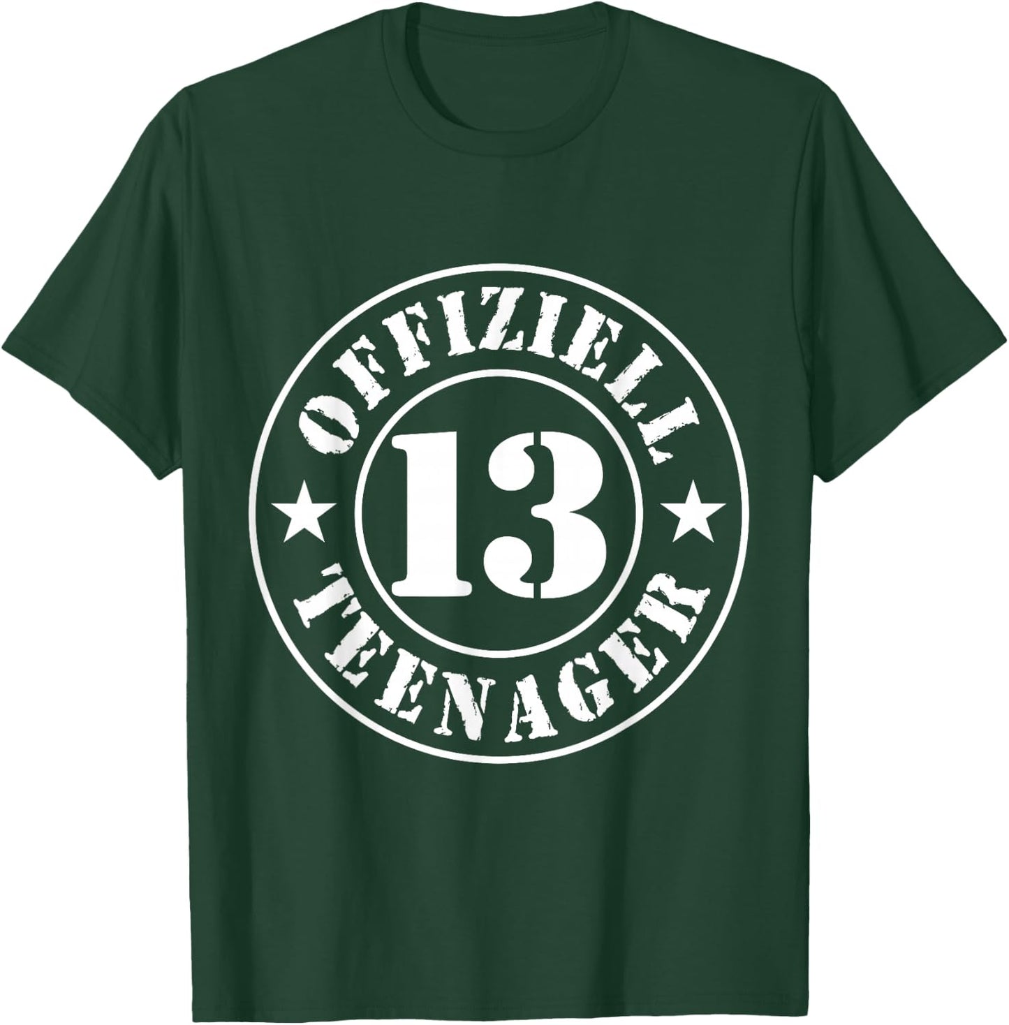 13th Birthday Official Teenager 13 Years Boy Girl , black T-Shirt - T-Shirt | Forest