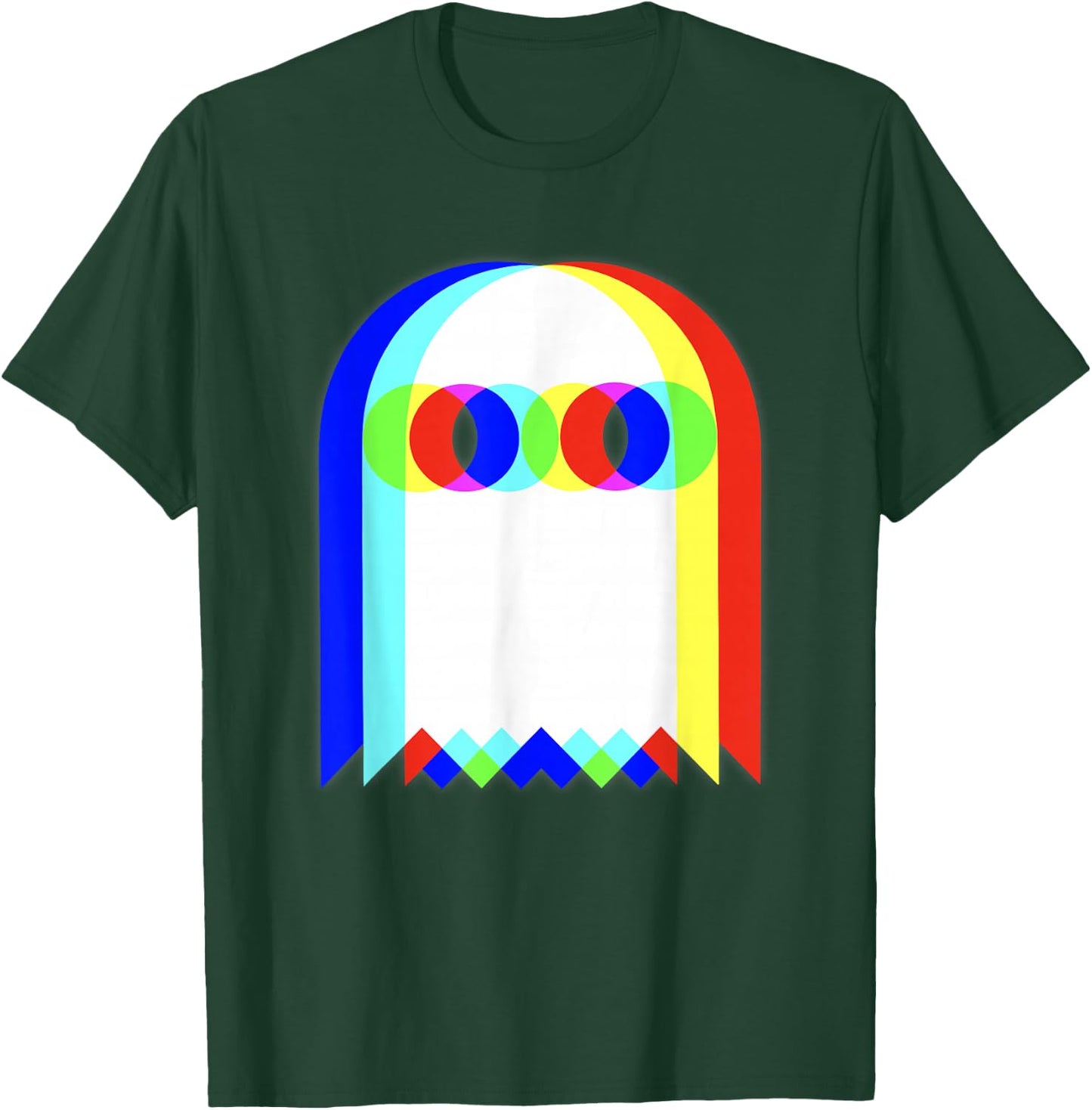 Vaporwave Ghost Retro Halloween Techno EDM Psychedelic , Black, S T-Shirt - T-Shirt | Forest