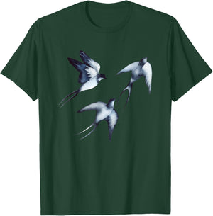 Swallows in Flight T-Shirt - T-Shirt | Forest