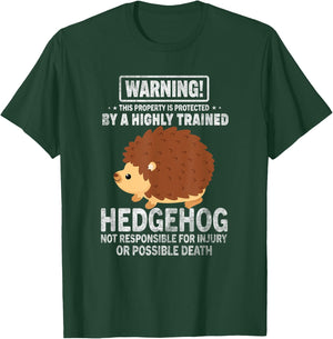 Funny Hedgehog Design Women Hedgehogs Lover T-Shirt - T-Shirt | Forest