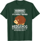Funny Hedgehog Design Women Hedgehogs Lover T-Shirt - T-Shirt | Forest