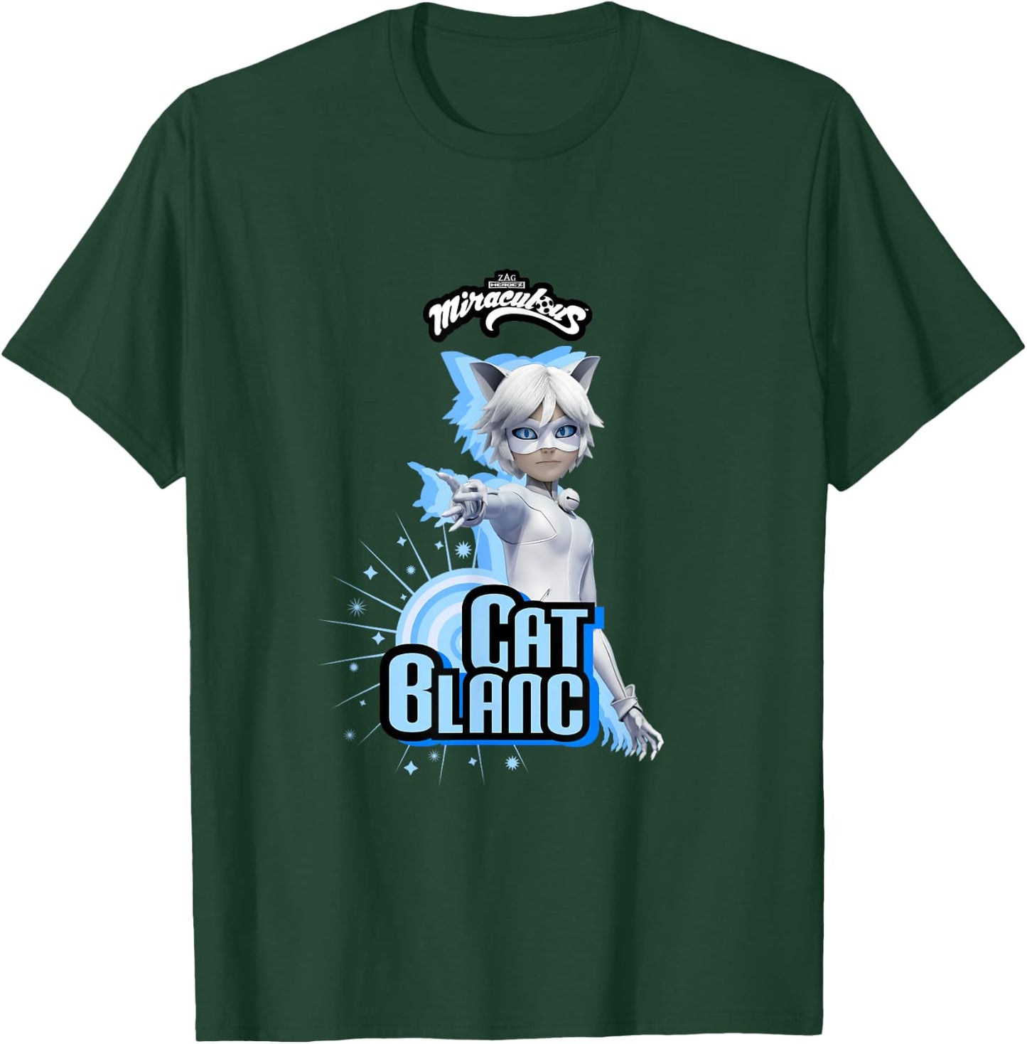Miraculous Ladybug Villains Collection Cat Blanc T-Shirt - T-Shirt | Forest