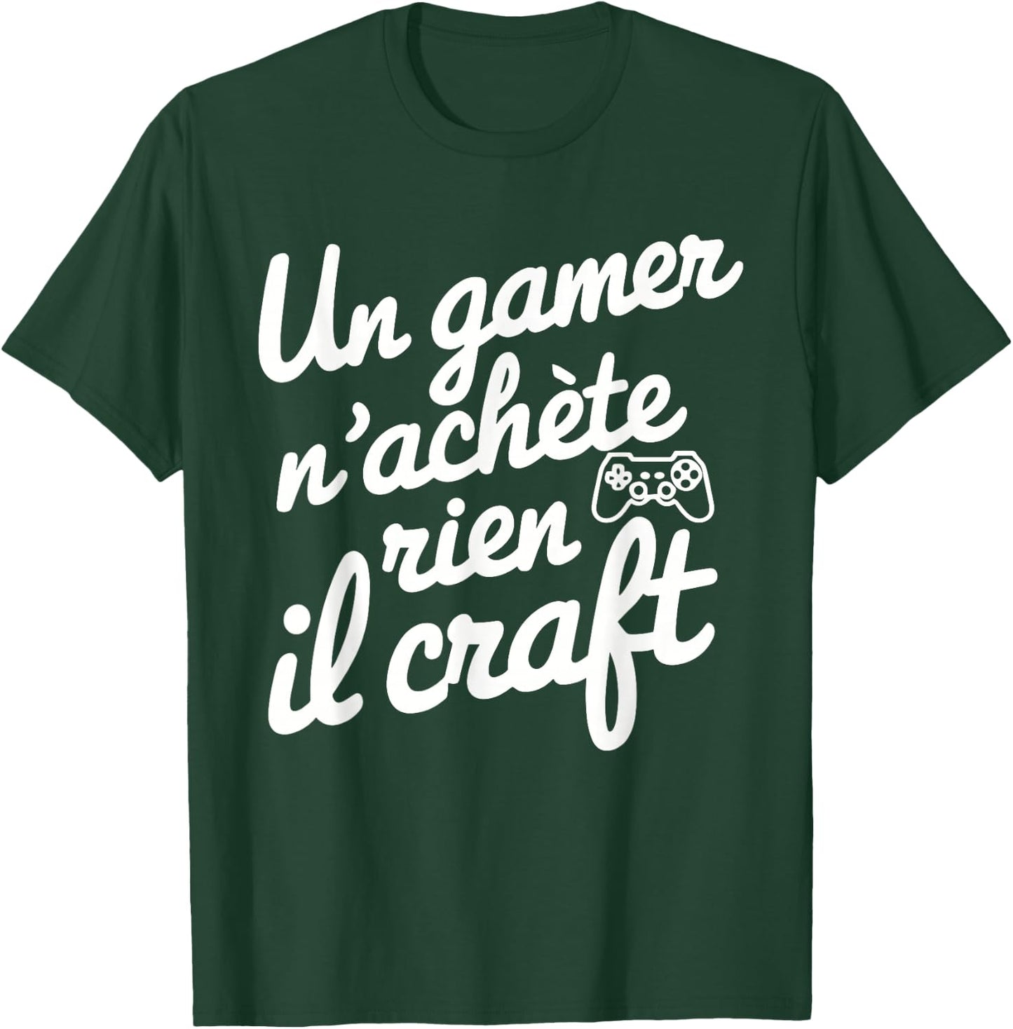 A Gamer Does Not Buy Anything He Craft Gift Christmas Gaming , Black, S T-Shirt - T-Shirt | Forest