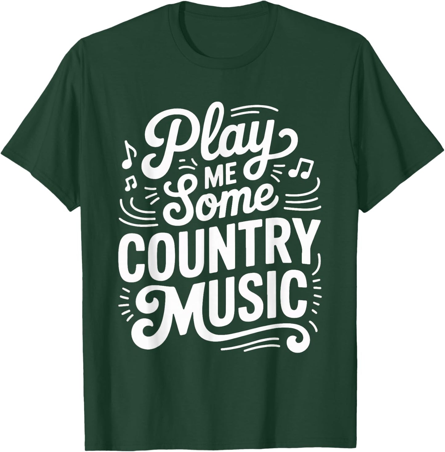 Play Me Some Country Music Classic Sunset T-Shirt - T-Shirt | Forest