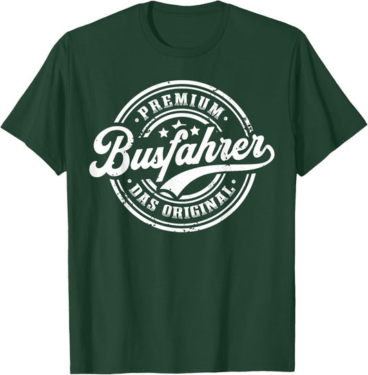 Bus Driver Original Line Bus Funny Bus Driver , black T-Shirt - T-Shirt | Forest