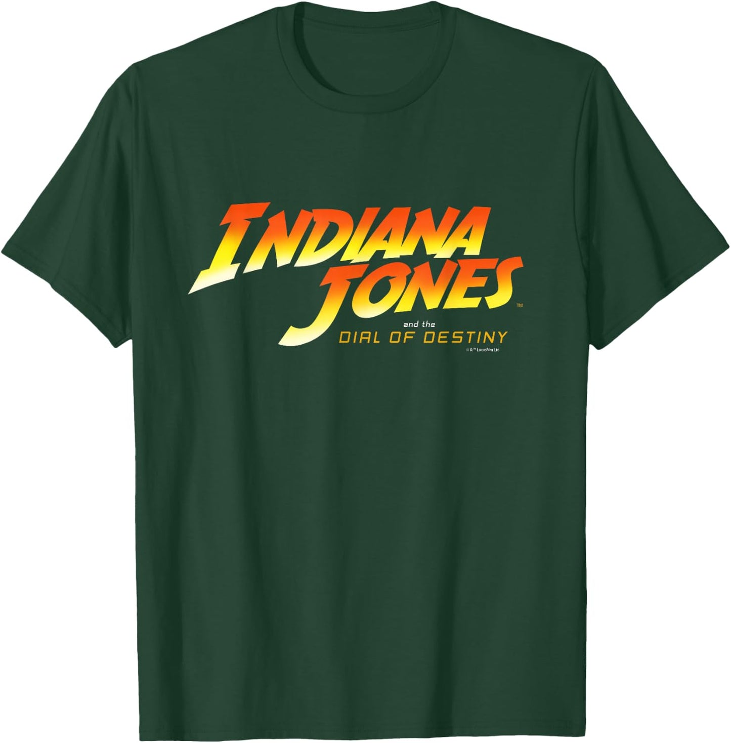 Lucasfilm Indiana Jones and the Dial of Destiny Movie Logo T-Shirt - T-Shirt | Forest