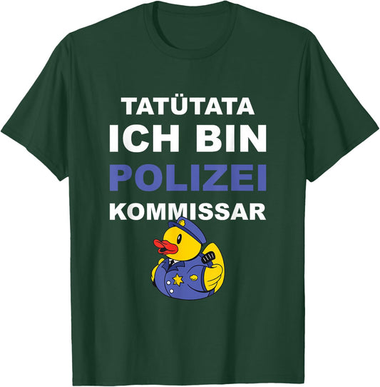 Police Commissioner Promotion , black, s T-Shirt - T-Shirt | Forest