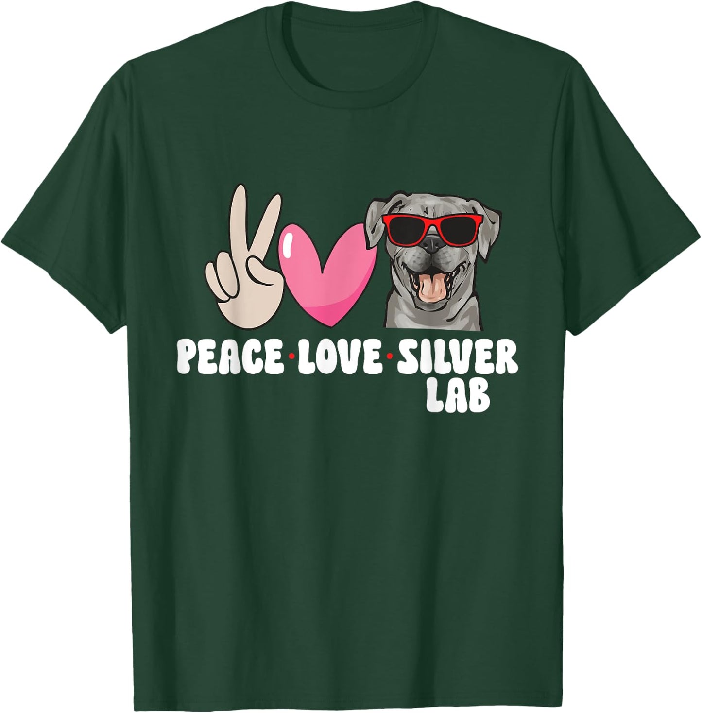 Silver Labrador Retriever Silver Lab T-Shirt - T-Shirt | Forest