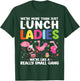 Lunch Lady Flamingo Besties Friends Squad We're More Than T-Shirt - T-Shirt | Forest