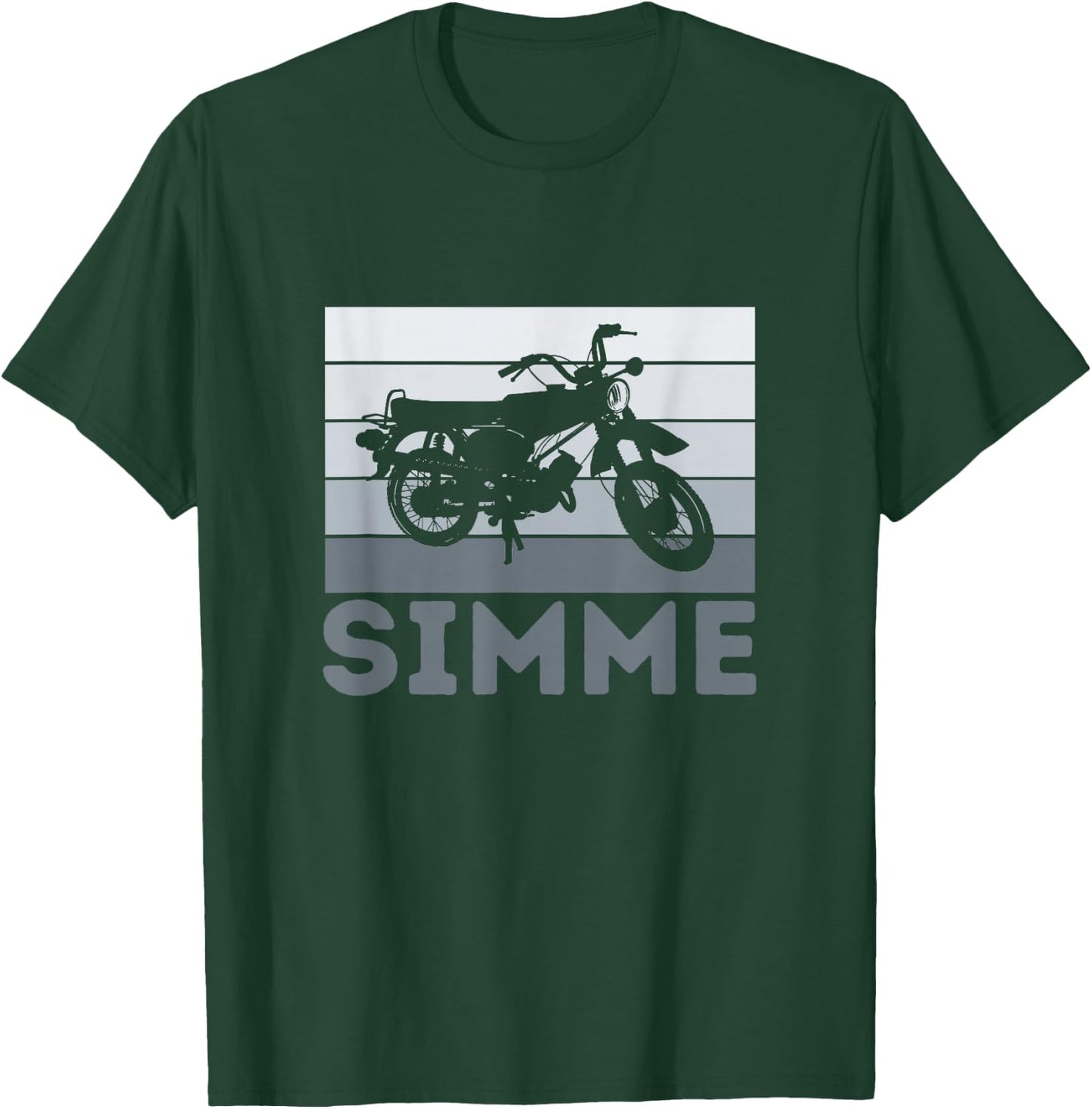 Simme Simson DDR Moped Two-Stroke S51 Vintage T-Shirt - T-Shirt | Forest