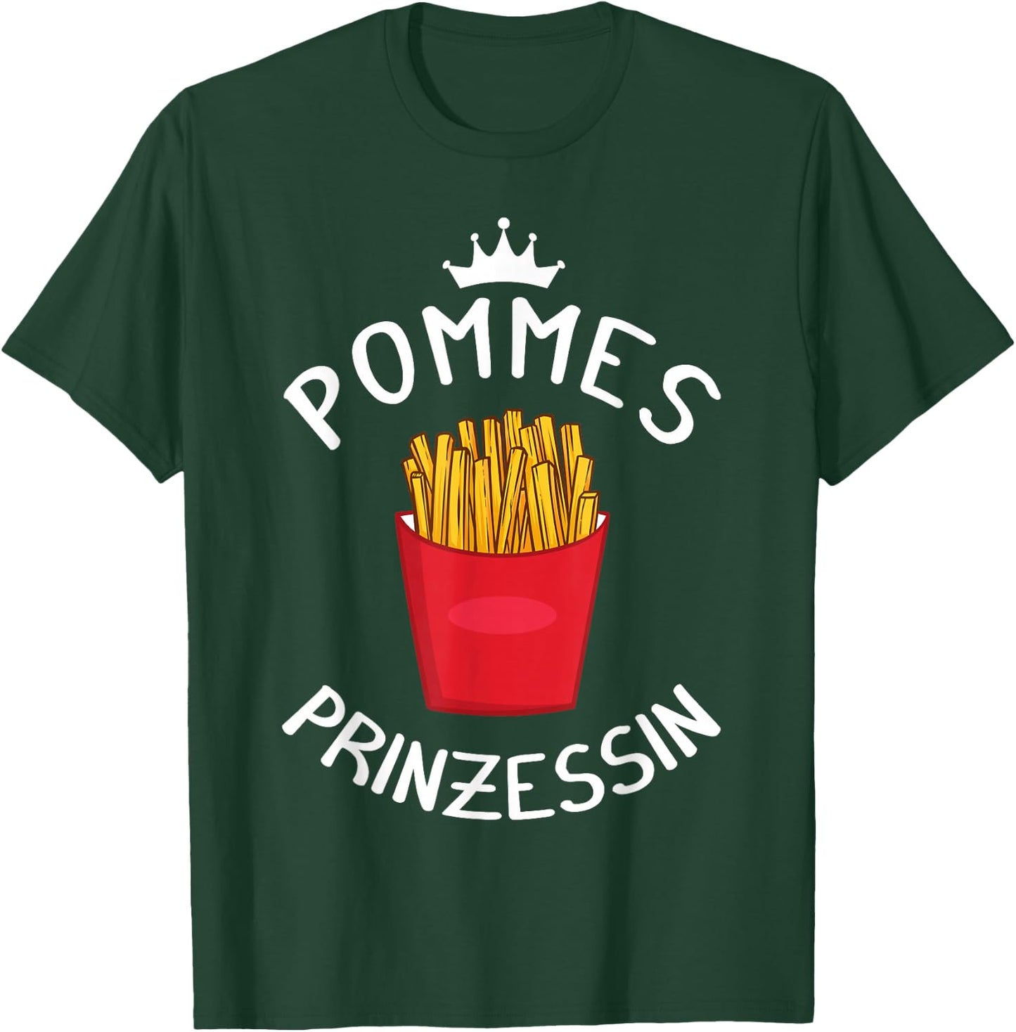 French Fries Ketchup Gift , black T-Shirt - T-Shirt | Forest