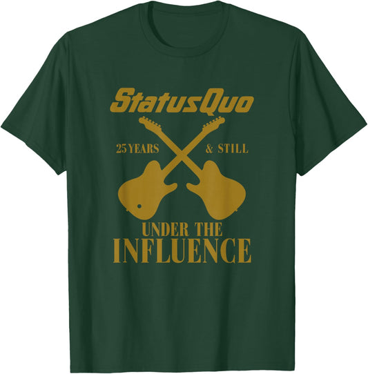 Status Quo – Influence Guitars Black , Black, S T-Shirt - T-Shirt | Forest