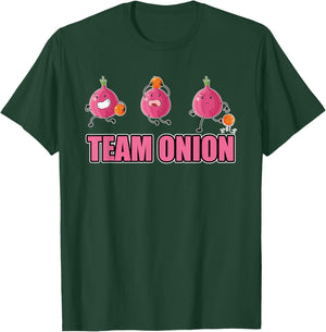 Funny Team Onion Sports Costume Love Vegan Food T-Shirt - T-Shirt | Forest