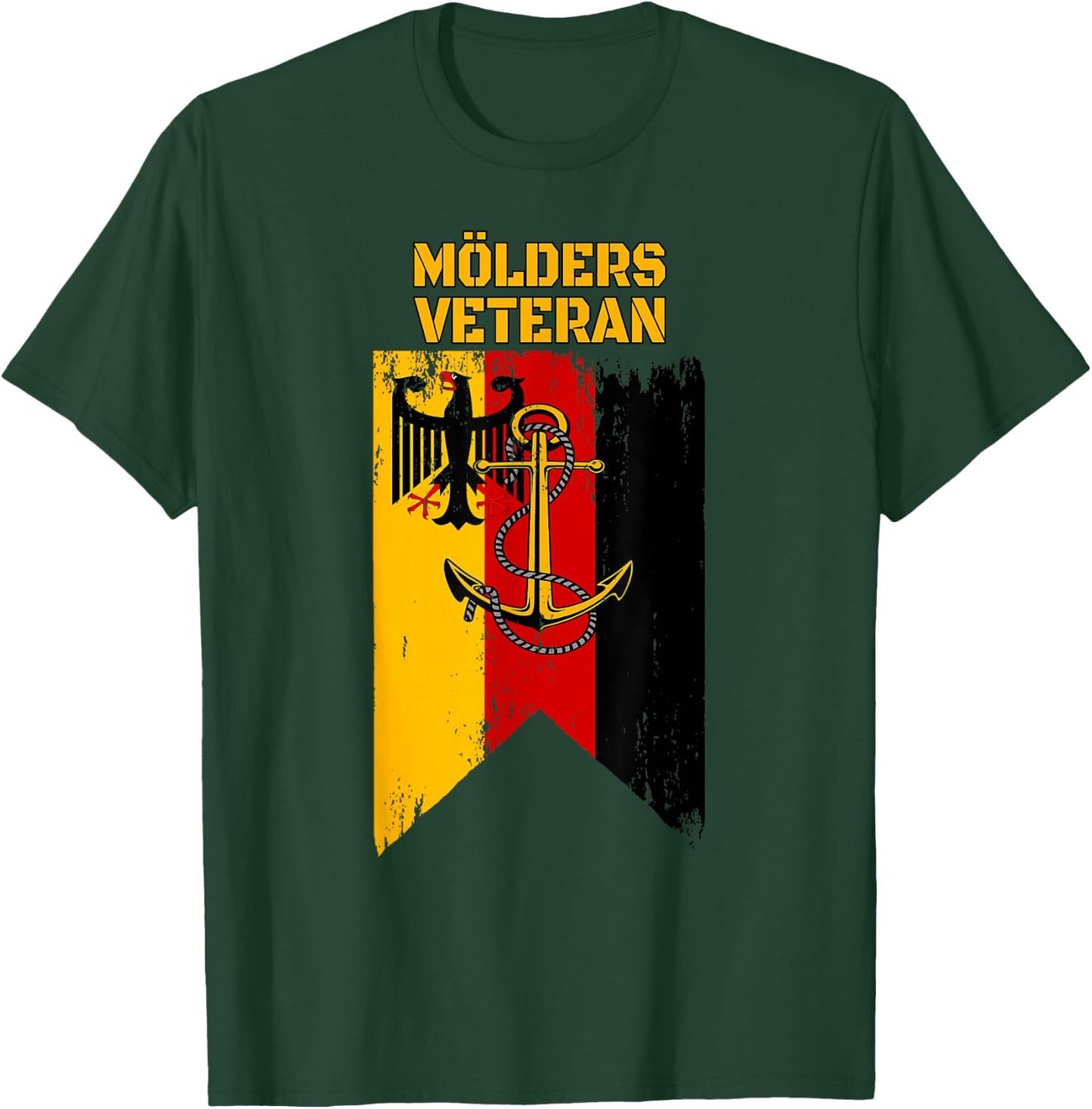 Destroyer Mölders Warship Veterans Day Father's Day Grandpa , black T-Shirt - T-Shirt | Forest