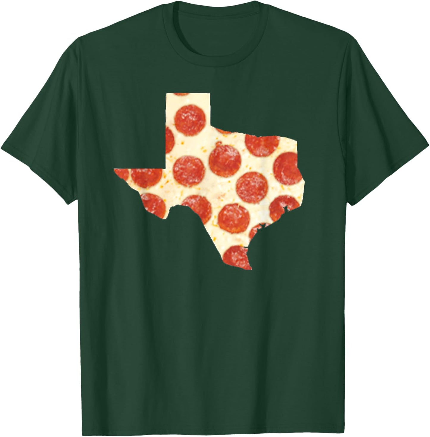 Texas Pizza Shirt Pepperoni Pizza State T-Shirt - T-Shirt | Forest