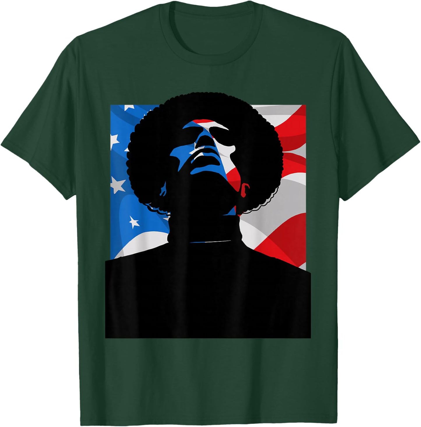 Black Power Panther Party Afro1966 American Flag T-Shirt - T-Shirt | Forest