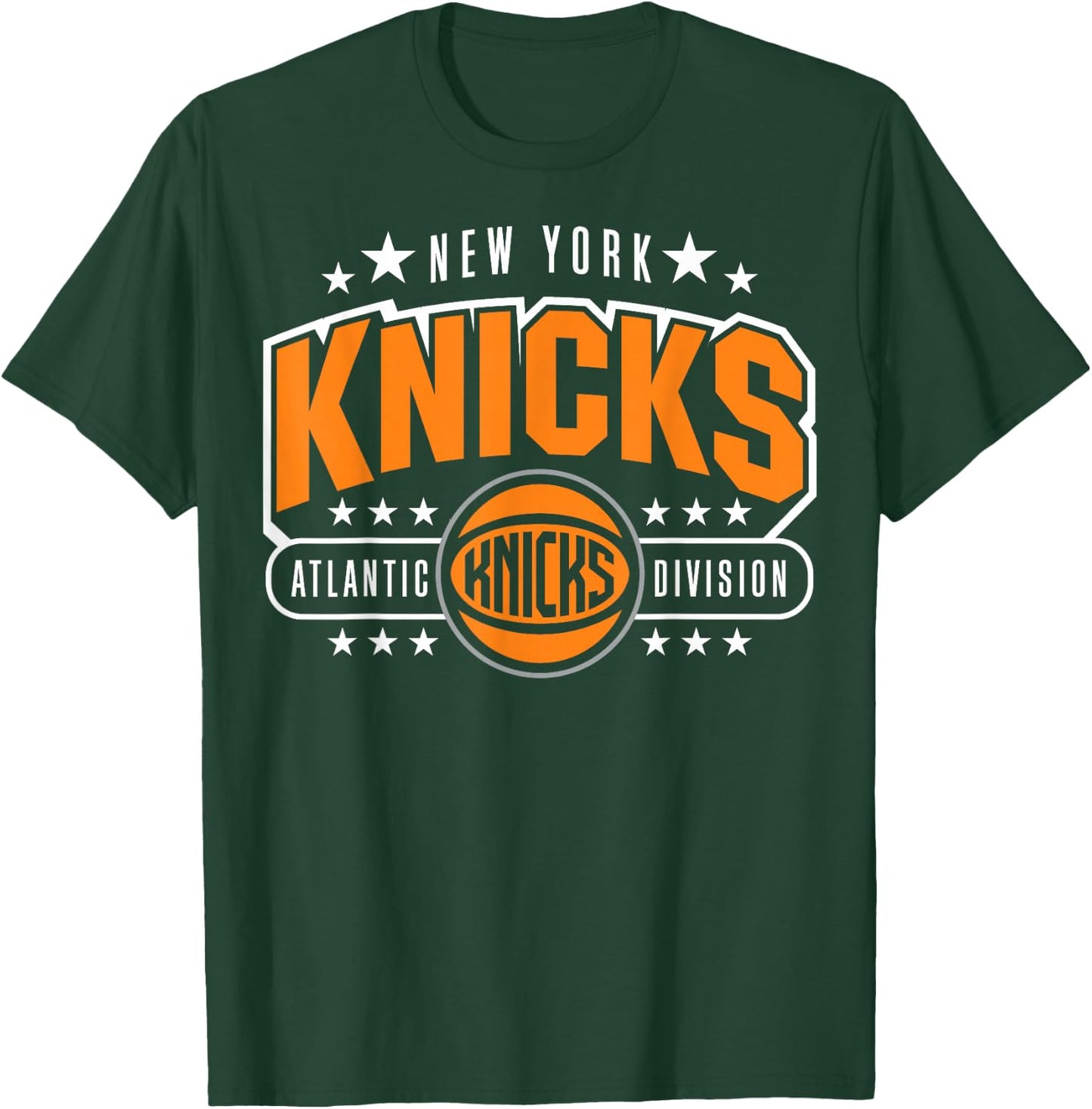 NBA - New York Knicks gewölbte Atlantic Division T-Shirt - T-Shirt | Forest