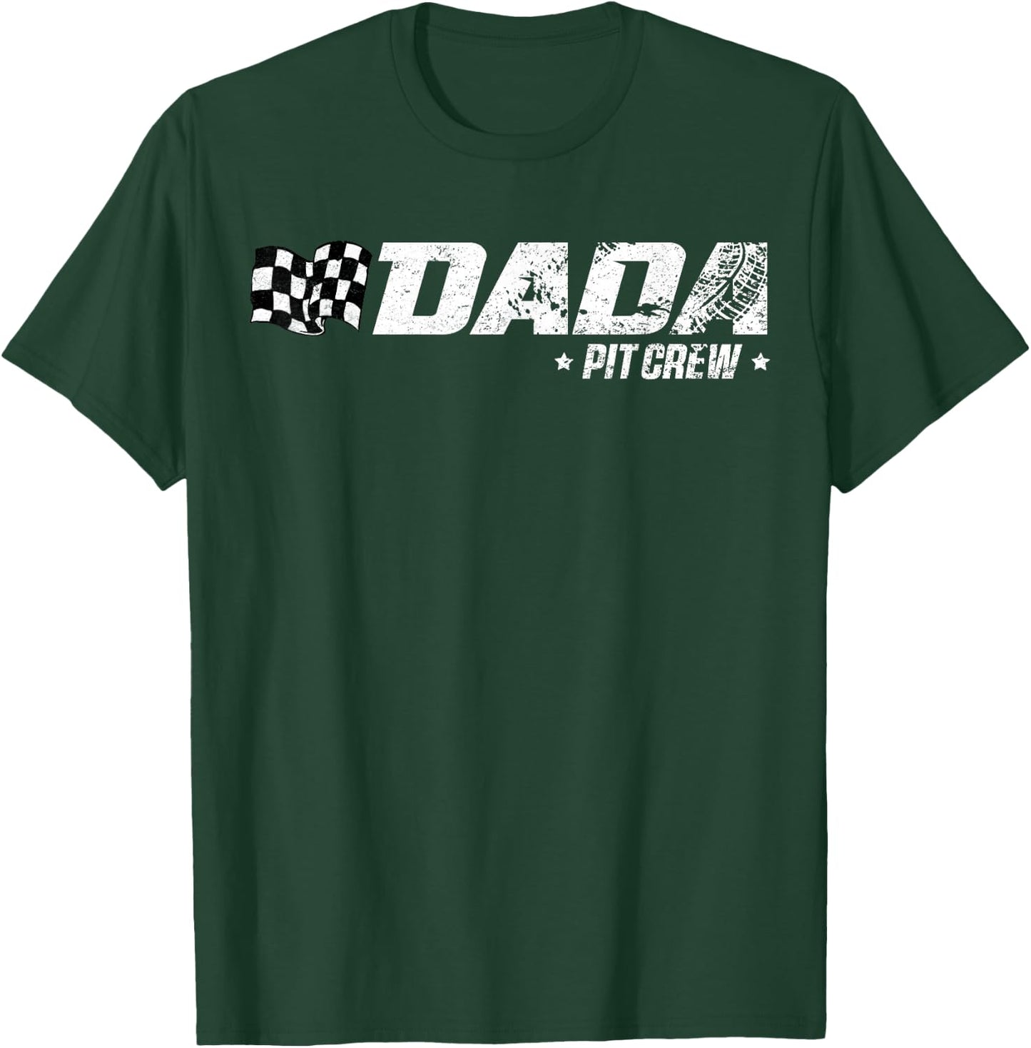 Dada Pit Crew Race Car Birthday Family Racing T-Shirt - T-Shirt | Forest