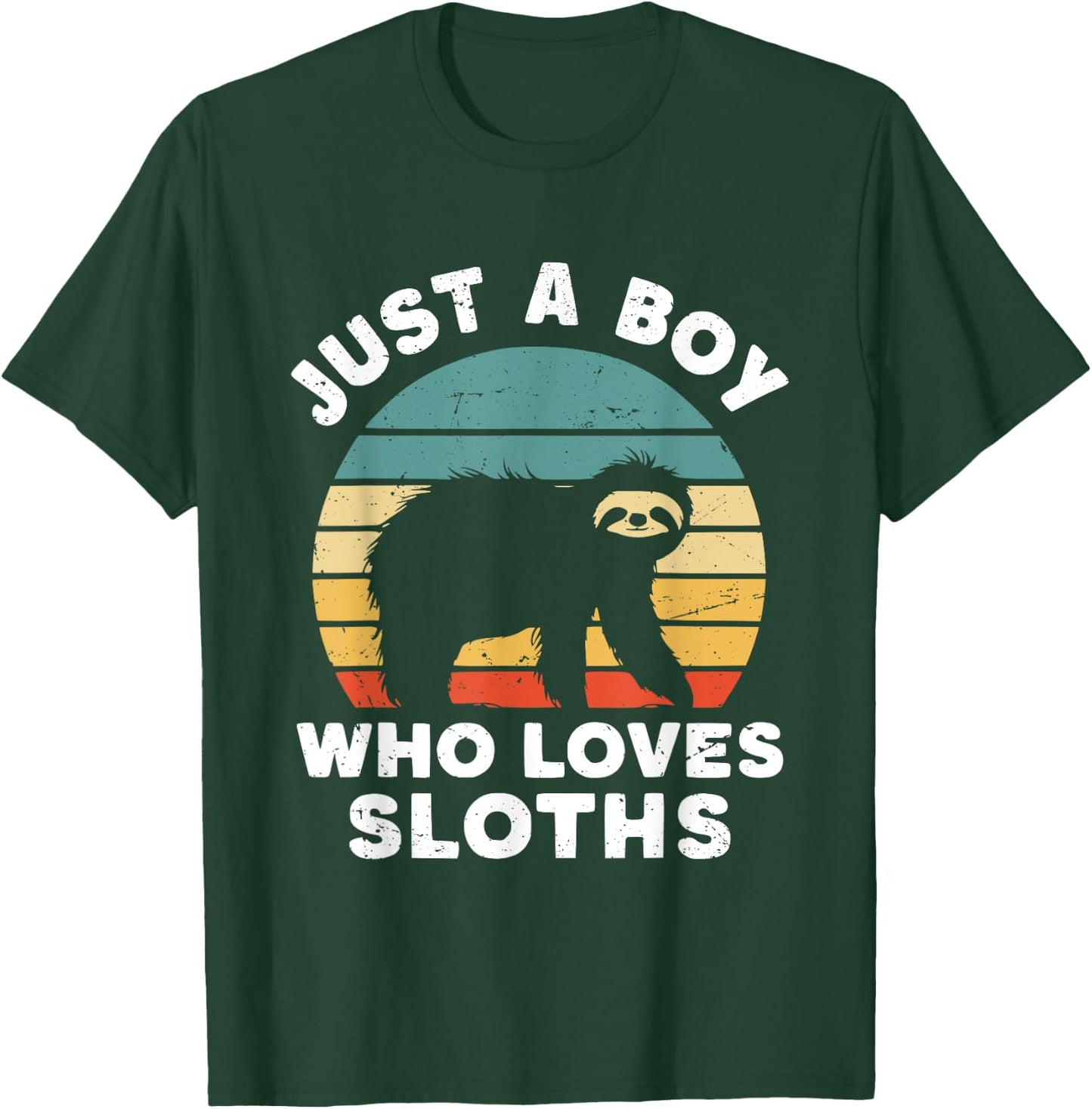 Just A Boy Who Loves Sloths T-Shirt - T-Shirt | Forest