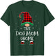 Dog Mom Gnome Xmas Family Matching Plaid Christmas Gnomes T-Shirt - T-Shirt | Forest